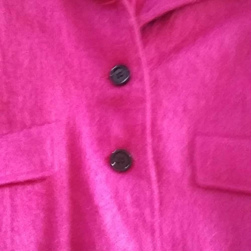 Abs ,Hot Pink ,Mohair,Blazer With Black Acrylic B… - image 4